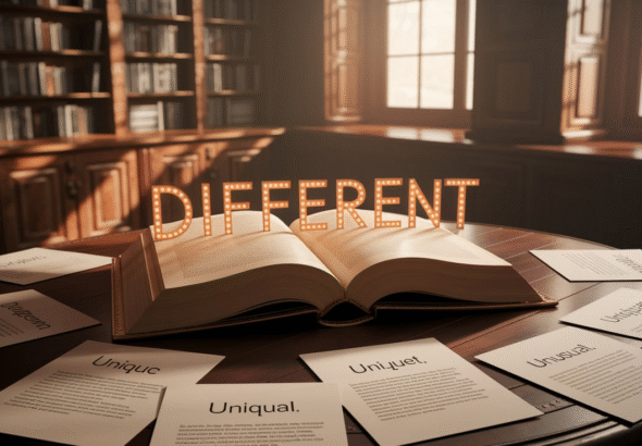 another word for different