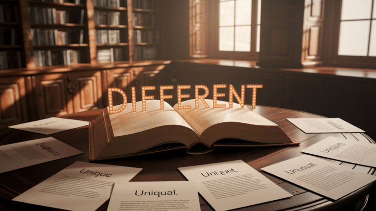 another word for different